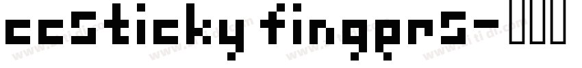 ccsticky fingers字体转换